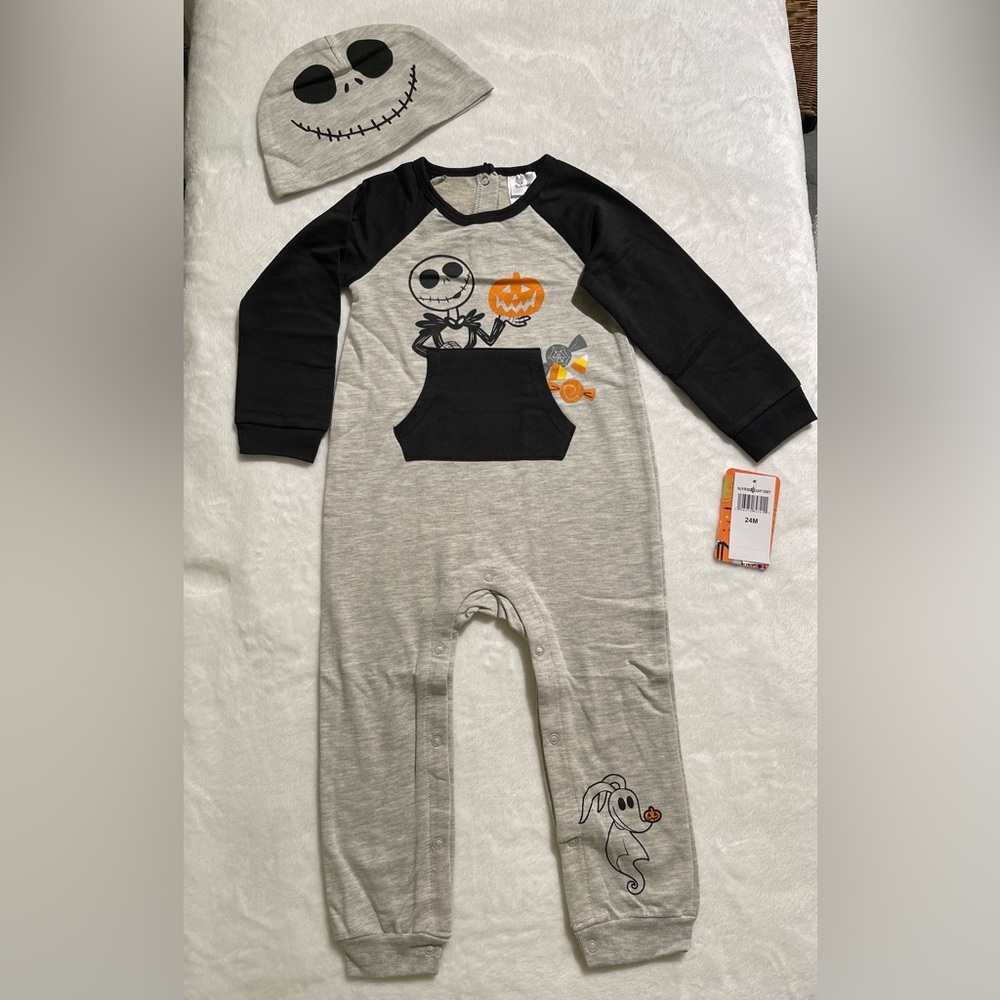 Disney Nightmare Before Christmas Baby Coverall Set 24 months